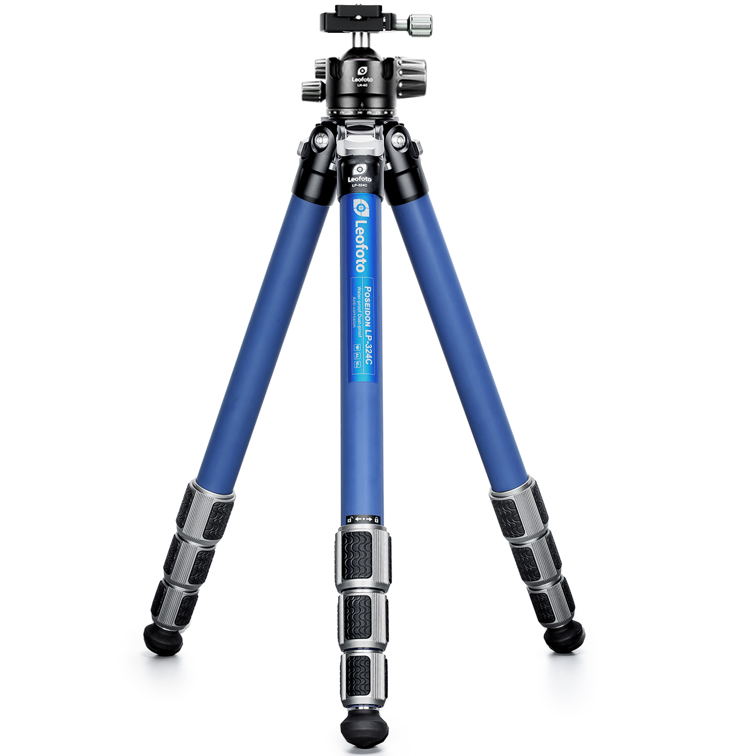 Leofoto LP-324C+LH-40 Poseidon Ocean Tripod+Ballhead Set | Water, Corrosion-Resistant with Titanium Foot Spike