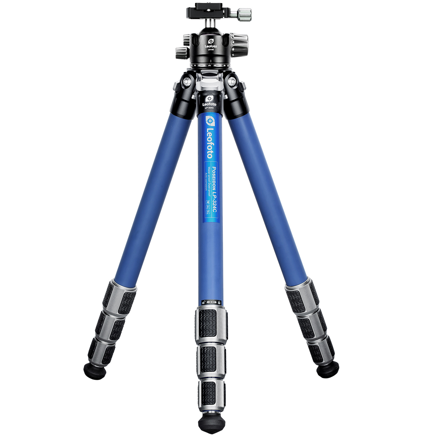 LP-324C+LH-40KIT Poseidon Ocean Tripod+Ballhead Set | Water, Corrosion-Resistant with Titanium Foot Spike