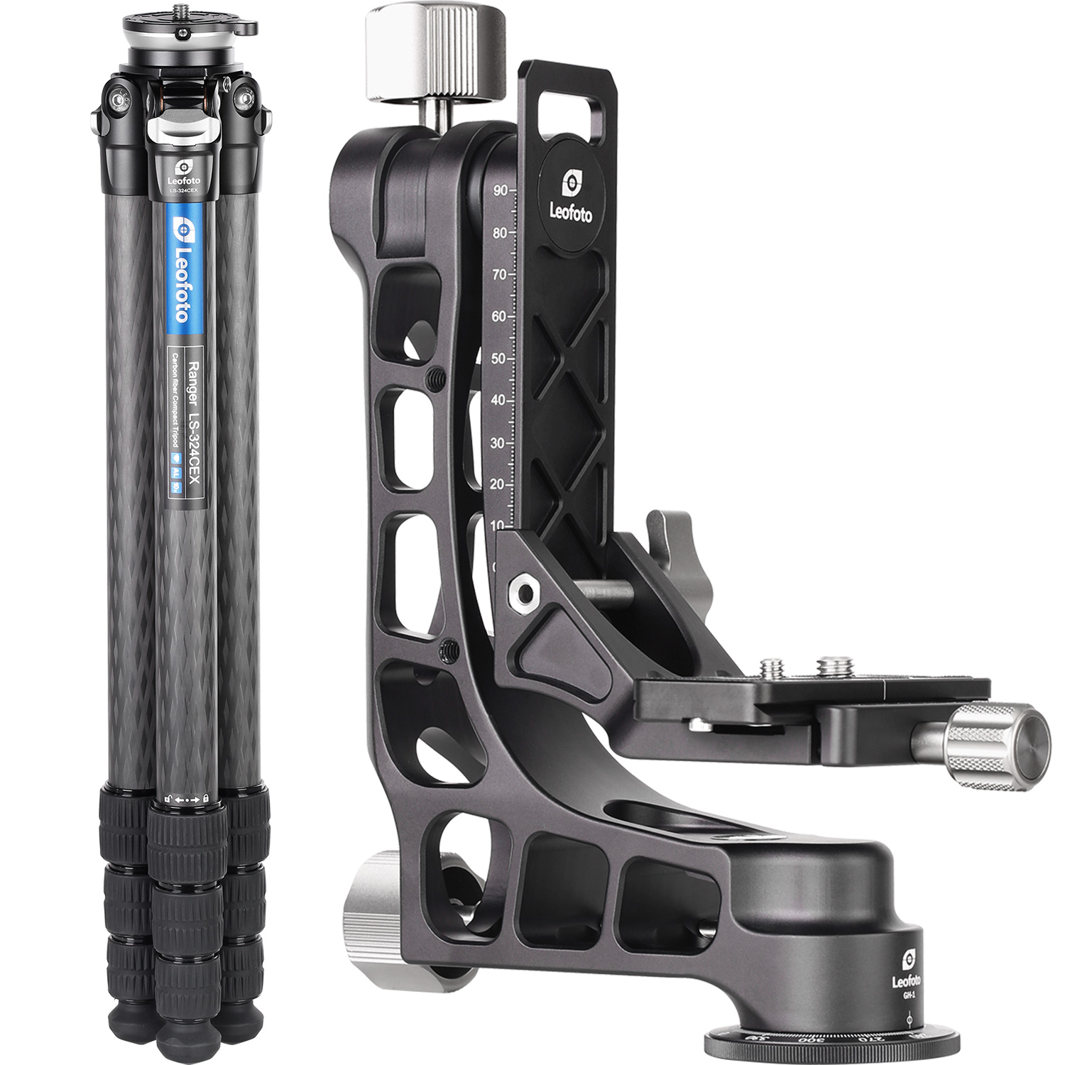 Leofoto LS-324CEX+PG-1 Professional carbon fiber tripod