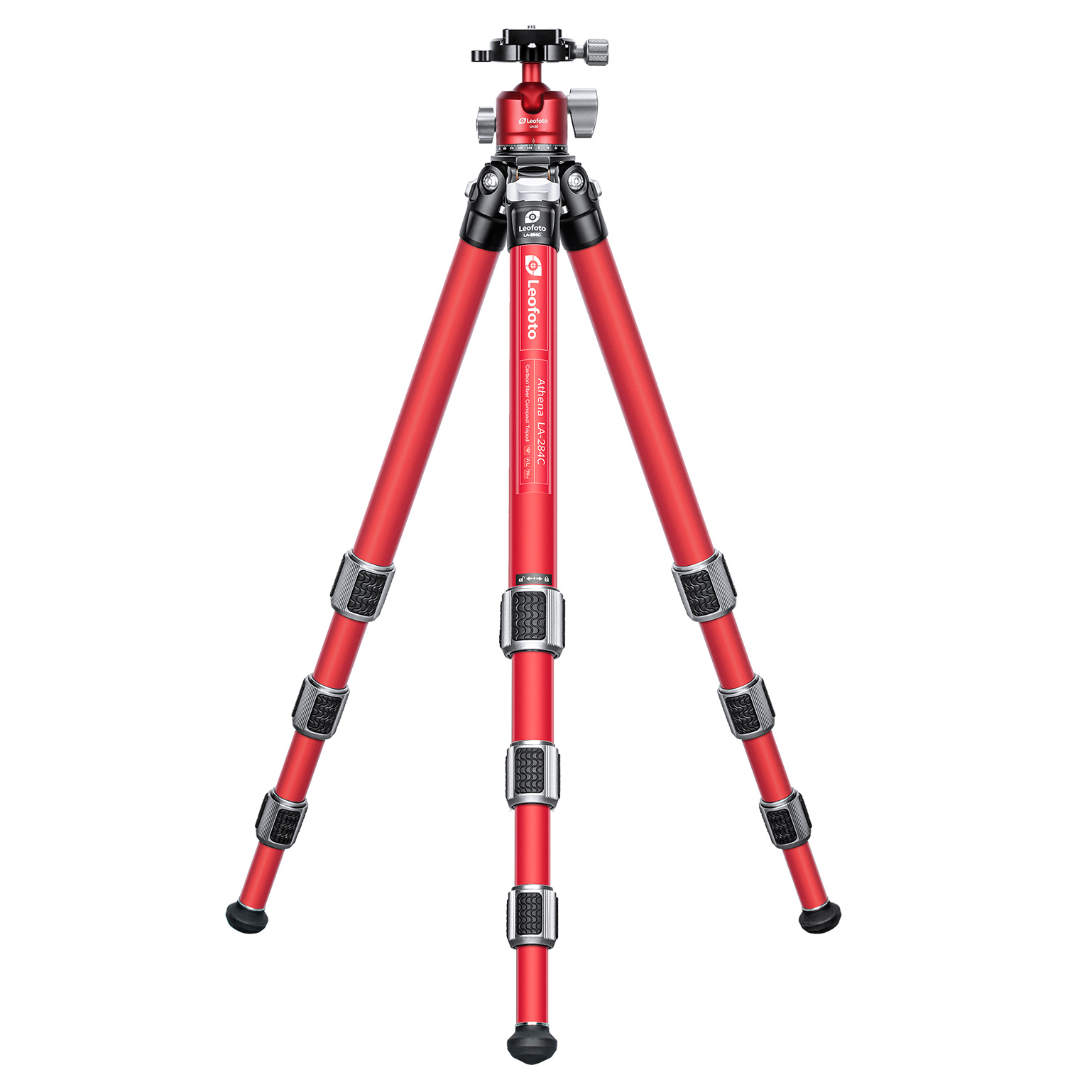 This is a story about Leofoto Athena-LA-284C+LH-30（Red） professional tripod kit series