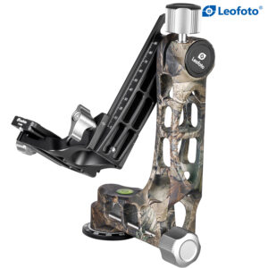 Leofoto PG-1 Lightweight Gimbal Tripod Head w/ Plate & Bag (Black/Camo) - Black
