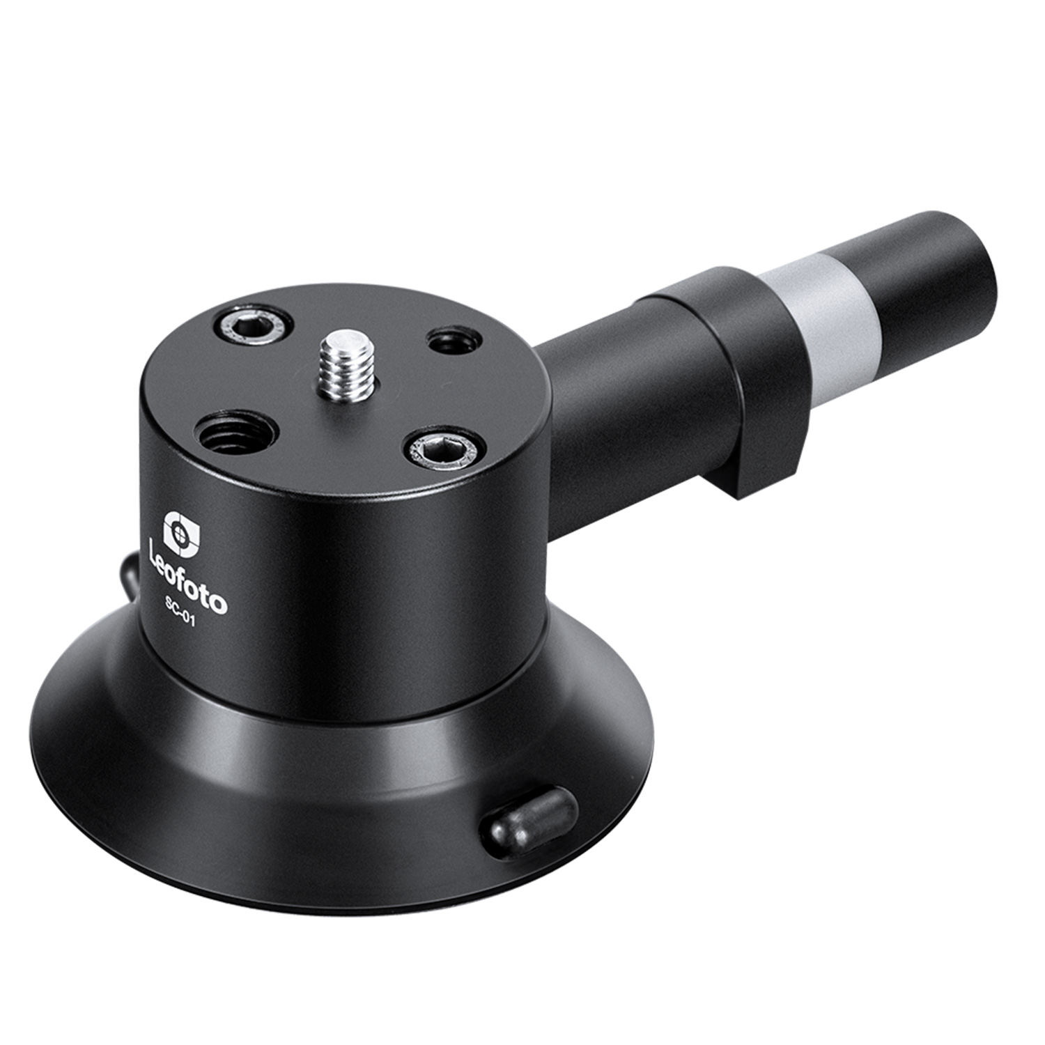 Leofoto SC-01 72mm Suction Cup Mounting Base | 1/4" Screw with 1/4"& 3/8" Threaded Holes | Max Load: 55lb (25kg)