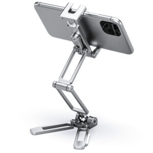 Leofoto PS-4 Multi-functional Foldable Cellphone Stand with Arca-Compatible Dovetail and Cold Shoe Mount