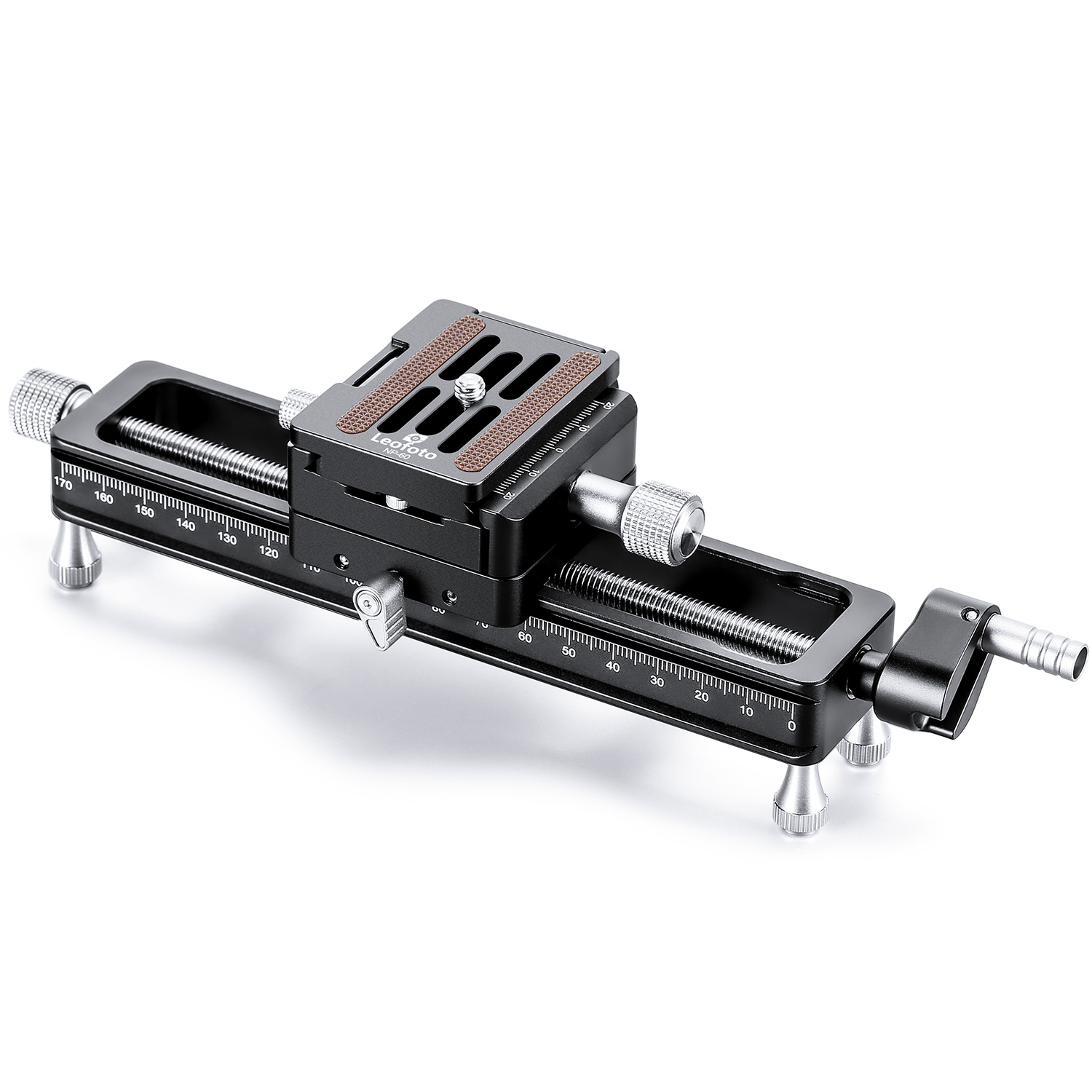 Leofoto MP-180S Macro Focusing Rail with Rotating Arca-Type QR System