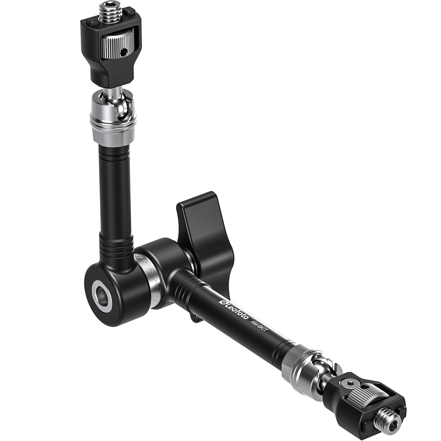 Leofoto AM-6Kit Versa Magic Arm "Heavy-Duty" | Anti-Twist Adapter | 1/4th and 3/8" Mounting Screws