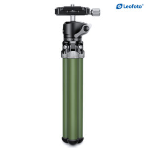 Leofoto MT-02C(Olive green)+LH-22 Mini Tabletop Travel Carbon Fiber Tripod