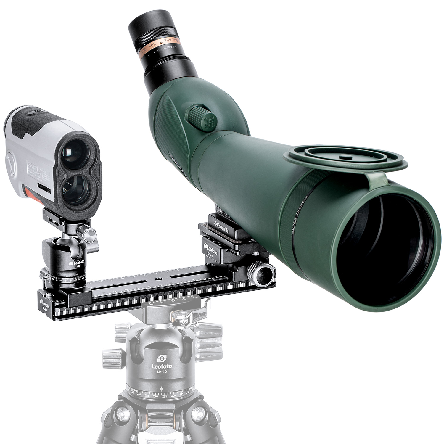Leofoto FDM-02 Binocular Rangefinder Rail Kit | Length: 200mm