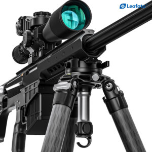 Leofoto YB-75LR Leveling Head with Large Handle for 75mm Bowl | Arca + Picatinny Hybrid Lever-Release Clamp