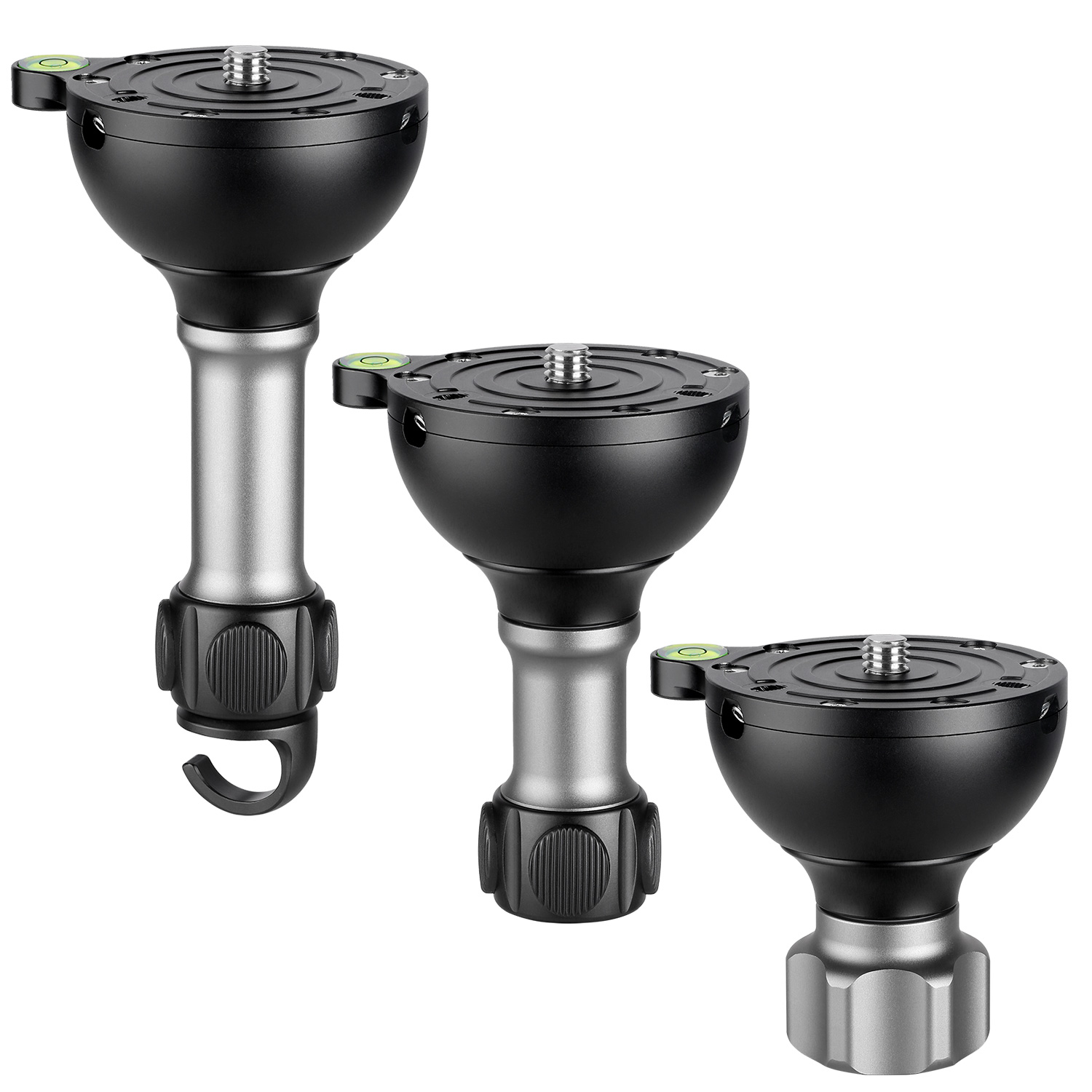 Leofoto YB-75LP / YB-75MP / YB-75SP | Leveling Base with Handle for 75mm Bowl | 3/8"